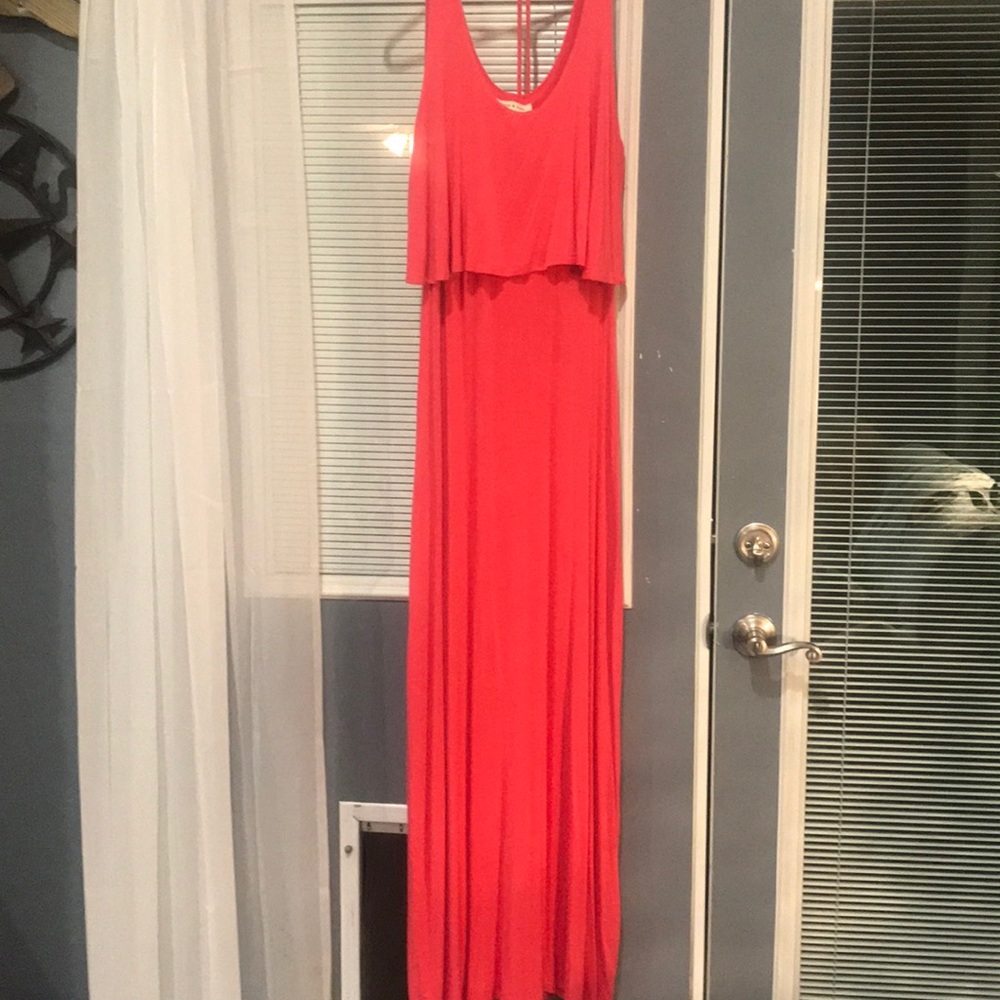 Short sleeve maxi dress